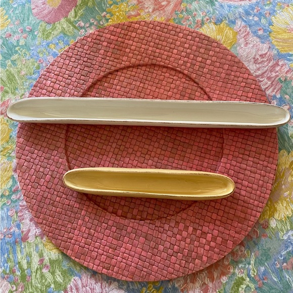 2 Pottery Barn olive boats 🦋HP🦋 - Picture 2 of 2